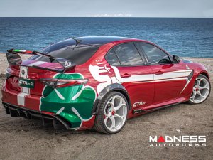 Alfa Romeo Giulia Quadrifoglio GTAm Conversion Kit by PariS'5 GaraGe - Complete Kit - FRP/ Carbon Fiber Combo Alfa Romeo Giulia Quadrifoglio GTAm Conversion Kit by PariS'5 GaraGe - Complete Kit - FRP/ Carbon Fiber Combo